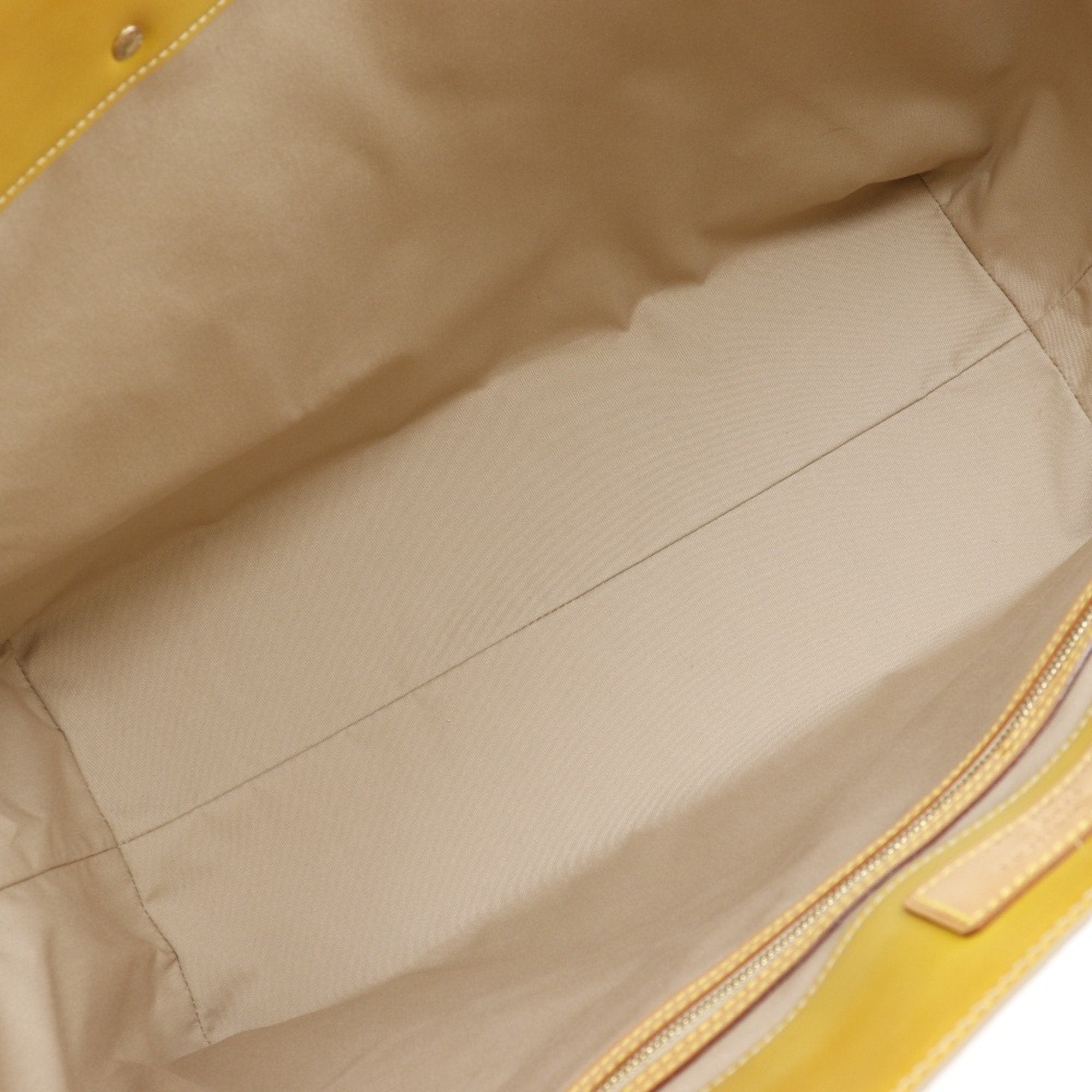 Louis Vuitton Beige Yellow Monogram Vernis Boston Bag Tote Bag