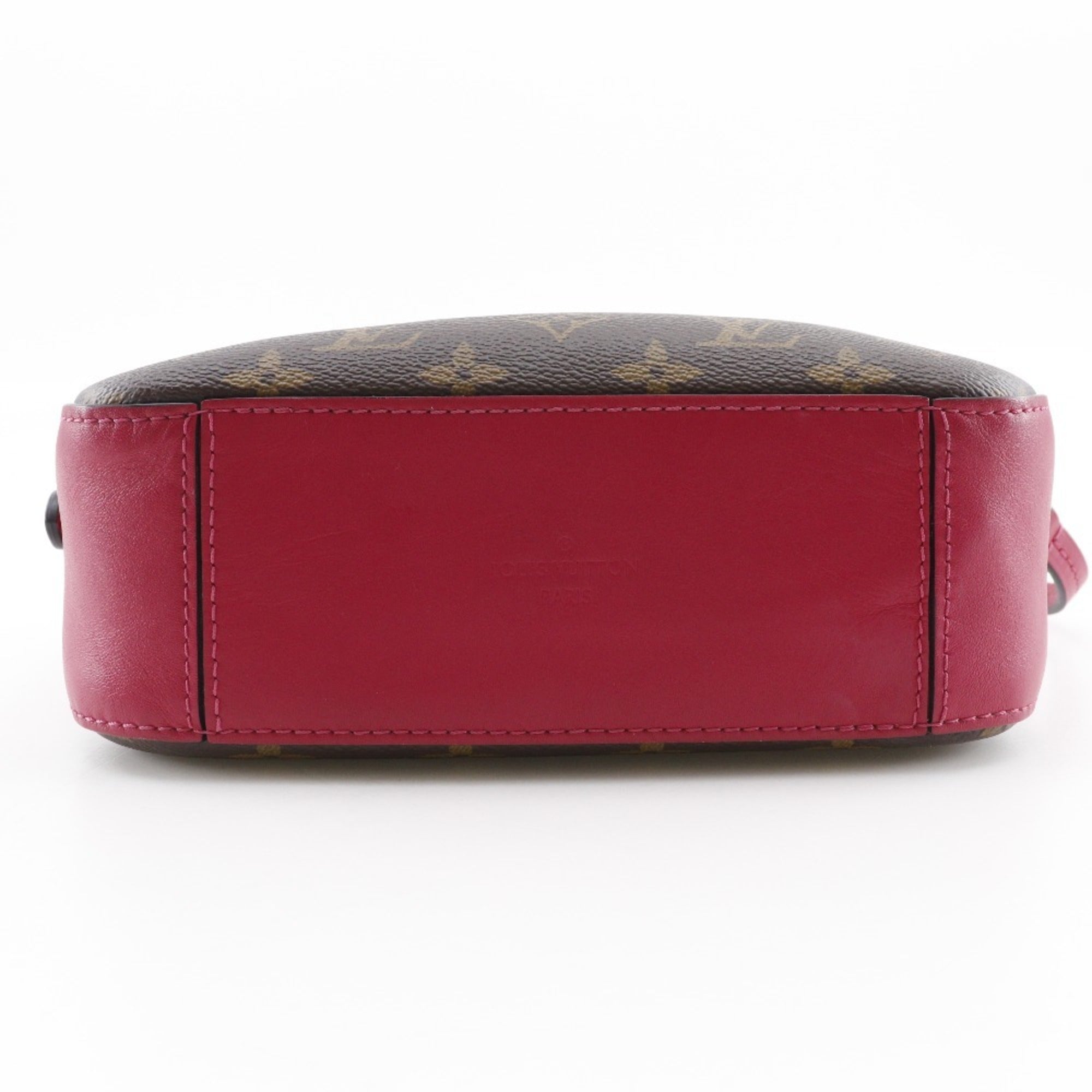 Louis Vuitton Brown Red Color Monogram Shoulder Bag