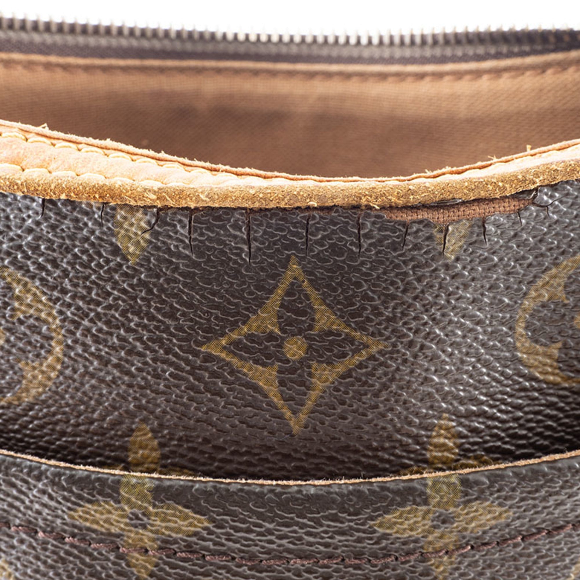 Louis Vuitton Brown Monogram Canvas Shoulder Bag