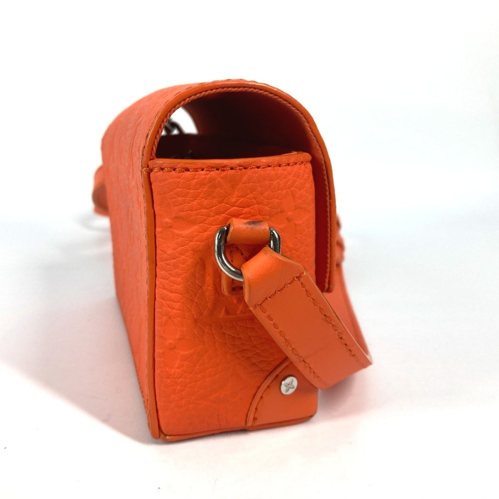 Louis Vuitton Orange Leather Pochette Shoulder Bag