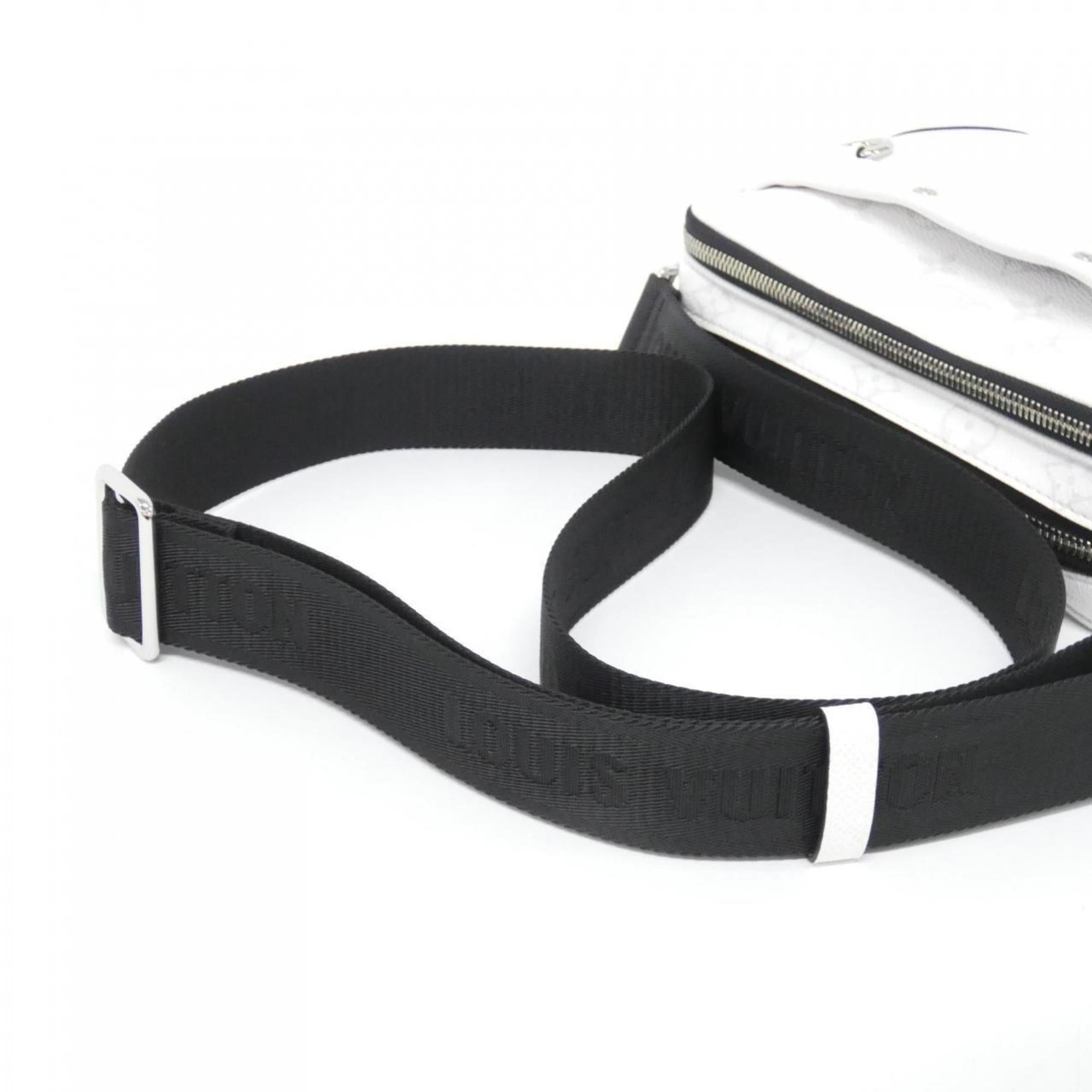 Louis Vuitton White Coated Canvas Leather Shoulder Bag