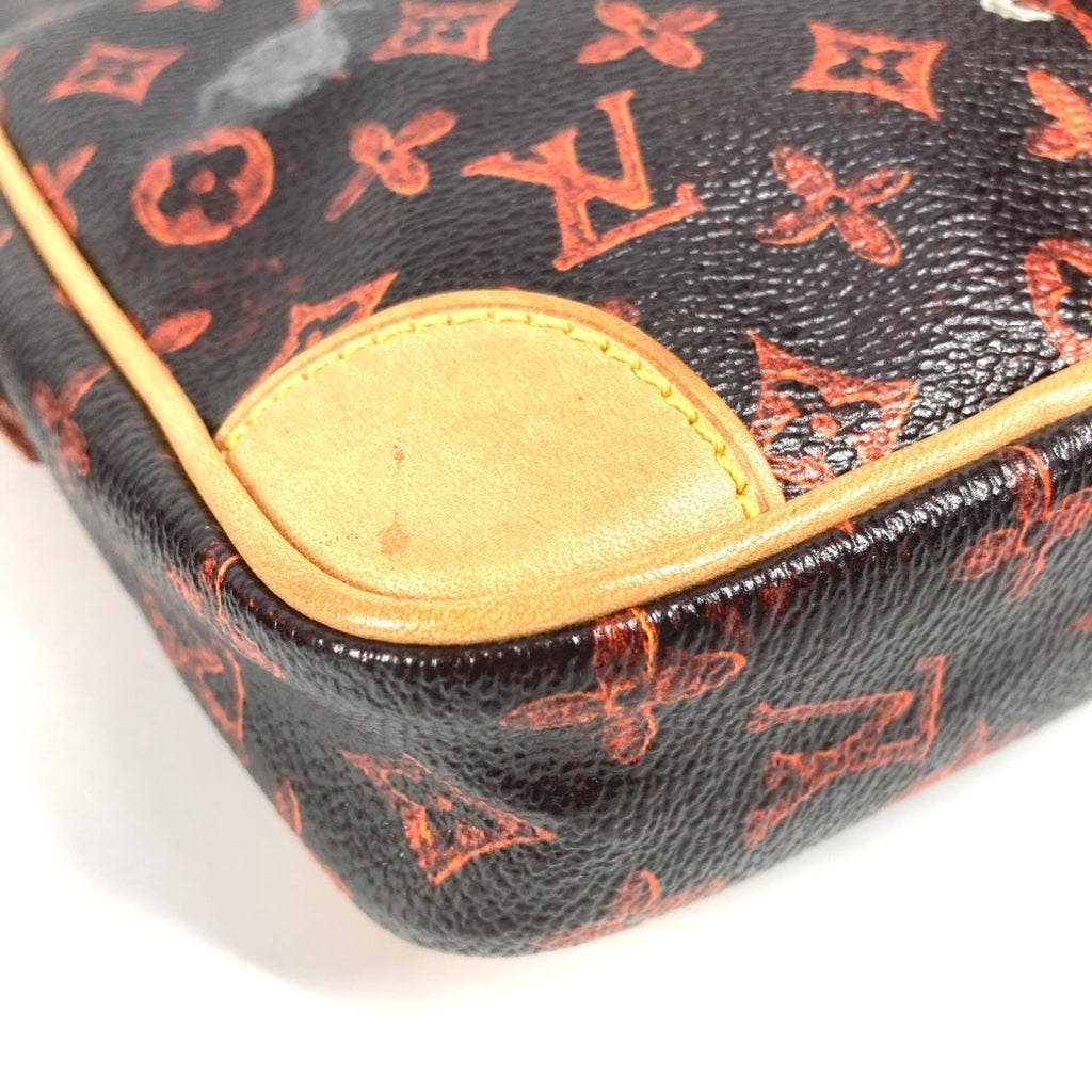 Louis Vuitton Brown Orange Monogram Pochette Shoulder Bag