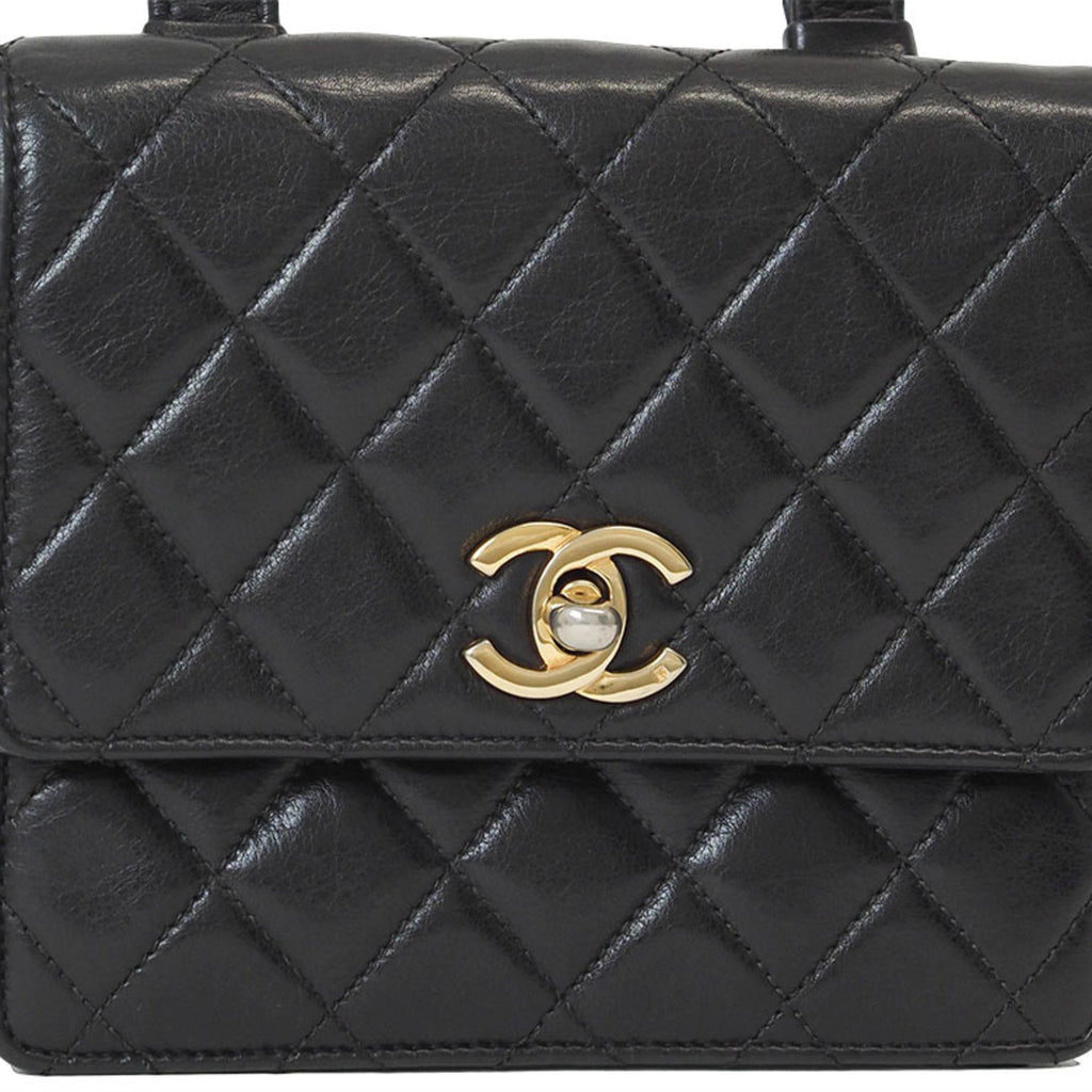 Chanel Black Leather Fanny Pack