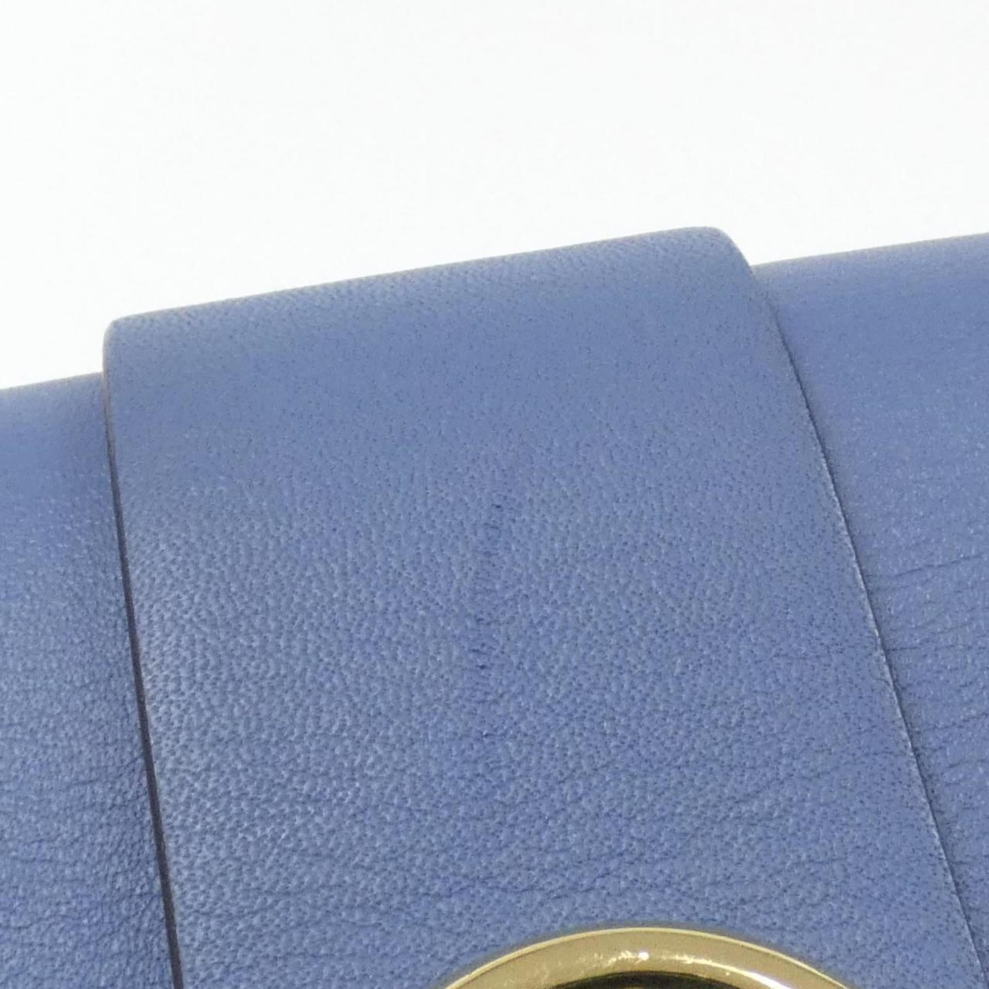 Louis Vuitton Blue Jean Marron Coated Canvas Leather Handbag