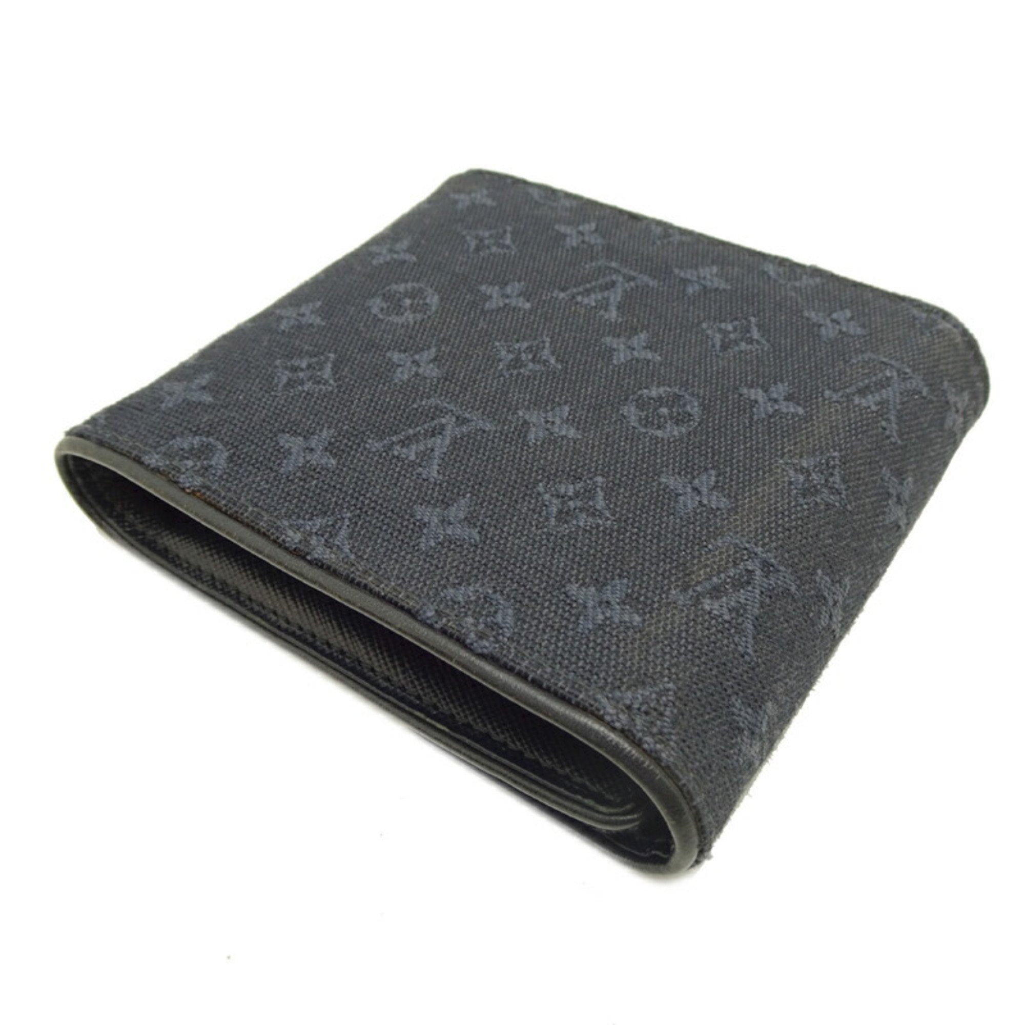 Louis Vuitton Monogram Mini Galle Monogram Navy Monogram Mini Wallet (Tri-Fold)