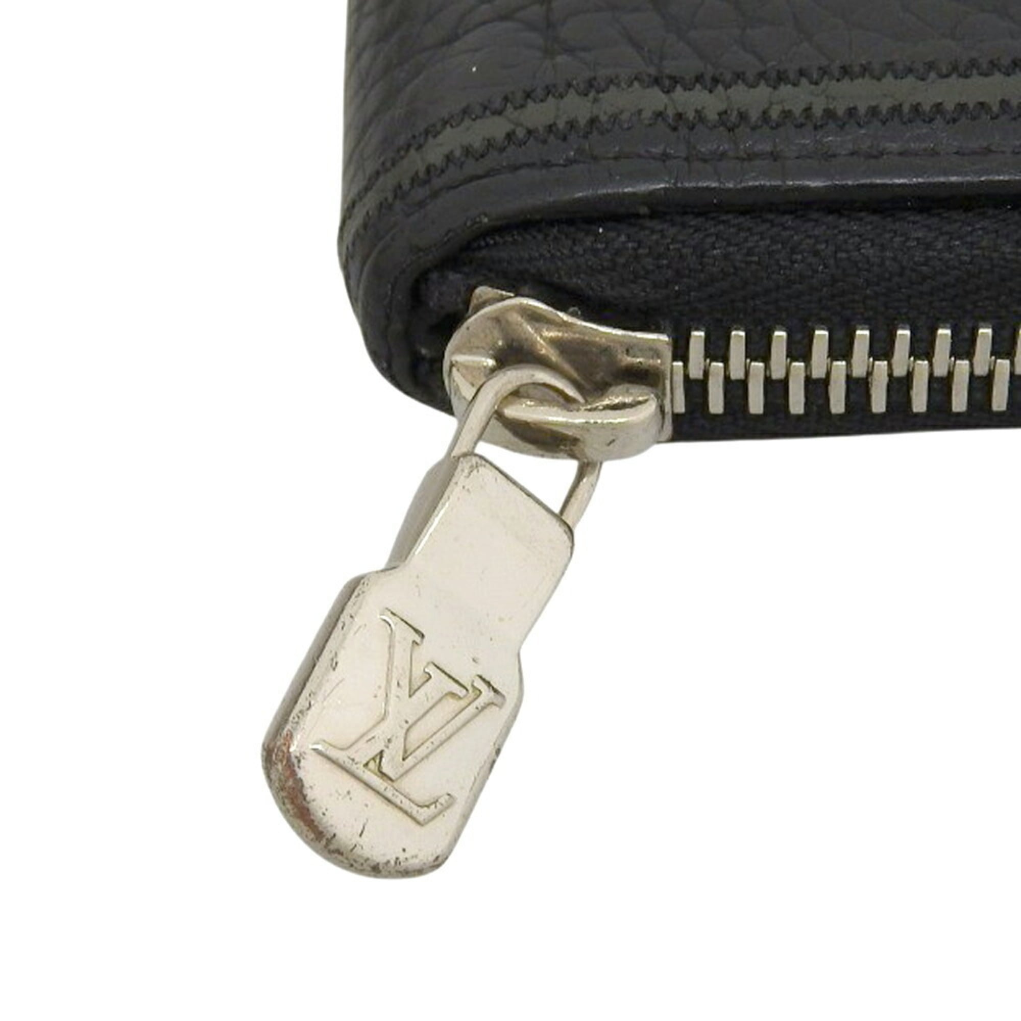 Louis Vuitton Black Leather Long Wallet