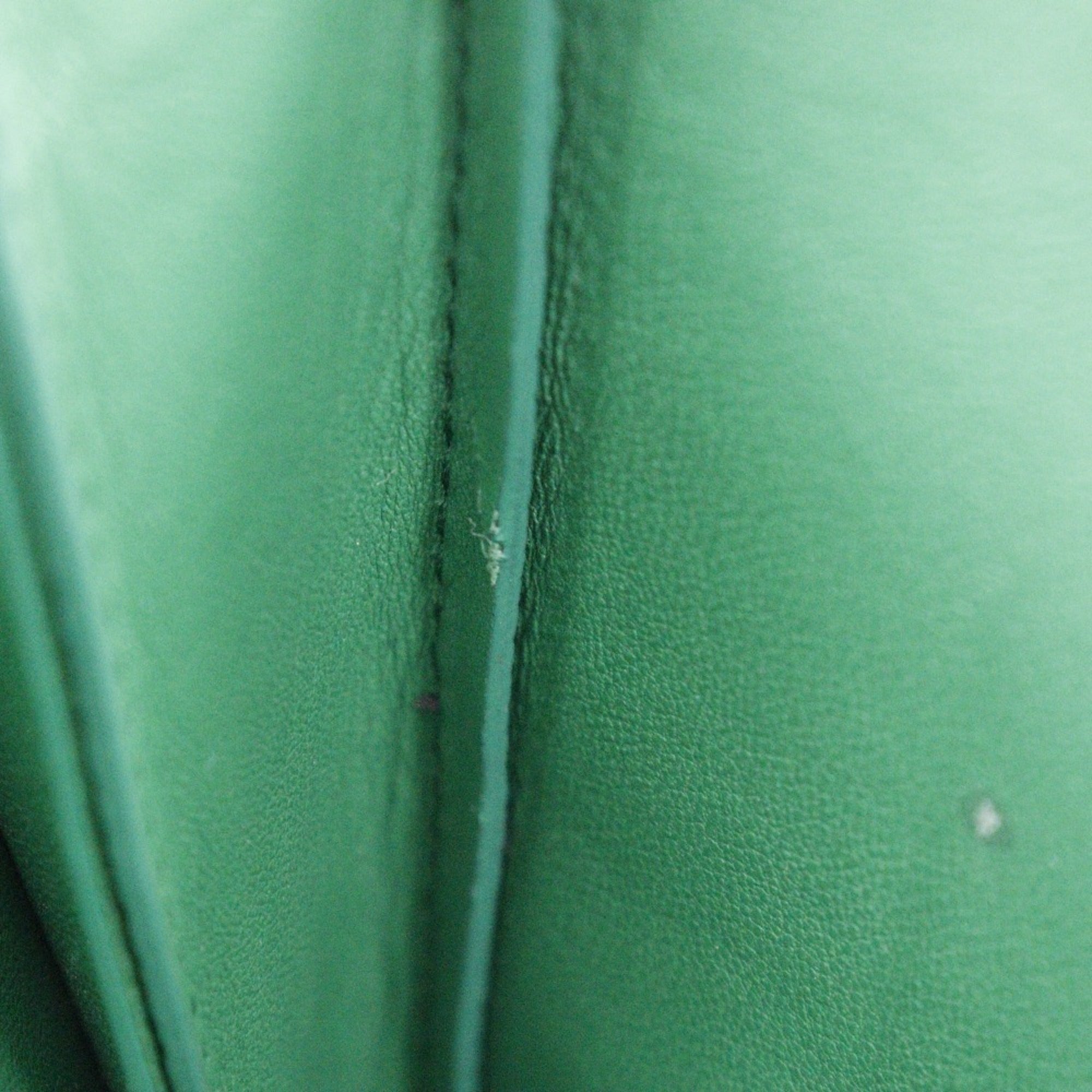 Bottega Veneta Green Leather Shoulder Bag