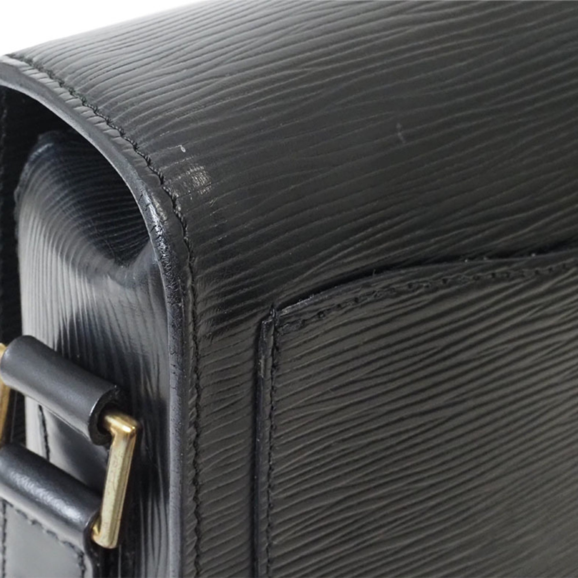 Louis Vuitton Black Epi Leather Pochette Shoulder Bag