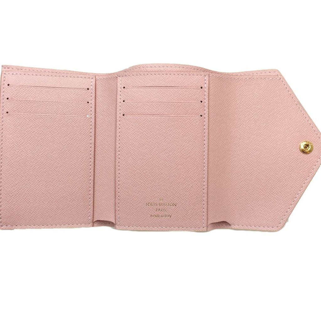 Louis Vuitton Damier Azur Rose Ballerine White Damier Azur Wallet (Tri-Fold)