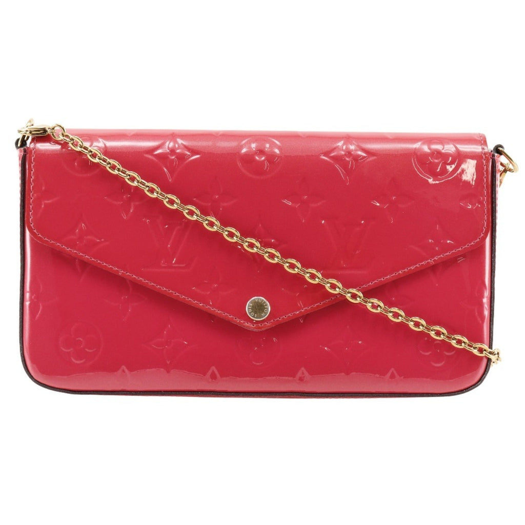Louis Vuitton Monogram Vernis Hot Pink Monogram Vernis Chain/Shoulder Wallet