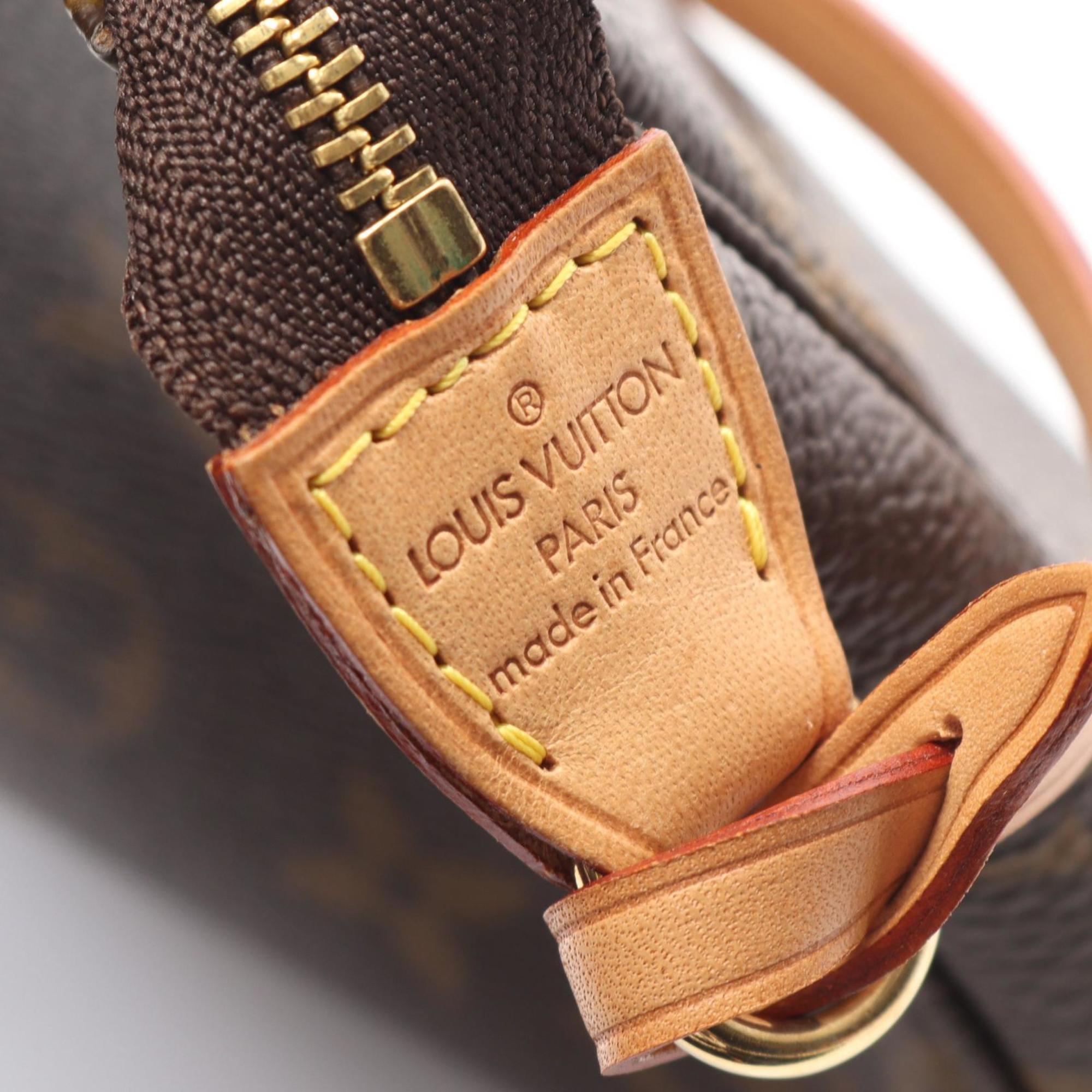 Louis Vuitton Brown Coated Canvas Pvc Monogram Leather Handbag