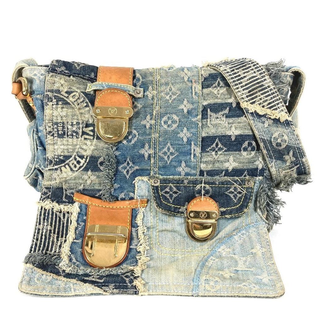 Louis Vuitton Monogram Denim Blue Monogram Denim Messenger Bag Shoulder Bag