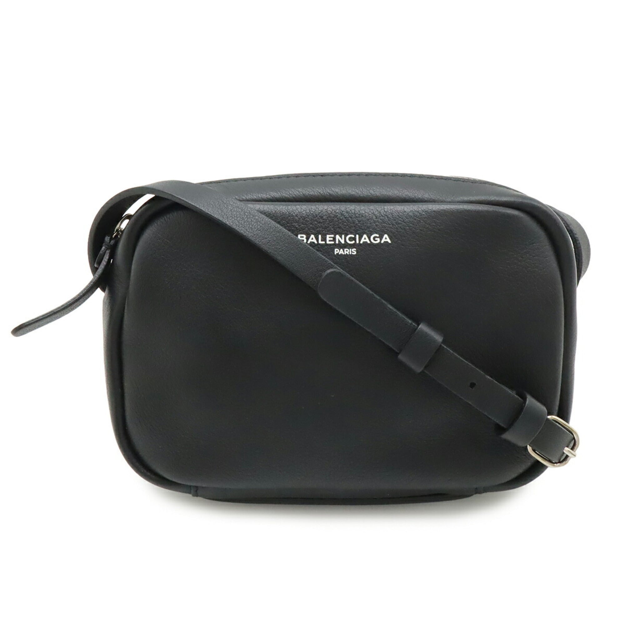 Balenciaga Black Leather Pochette Shoulder