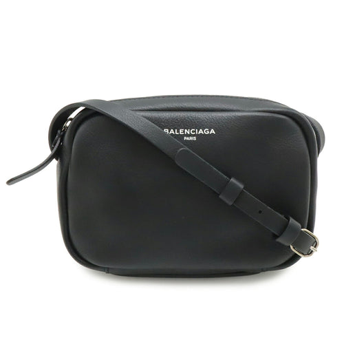 Balenciaga Black Leather Pochette Shoulder