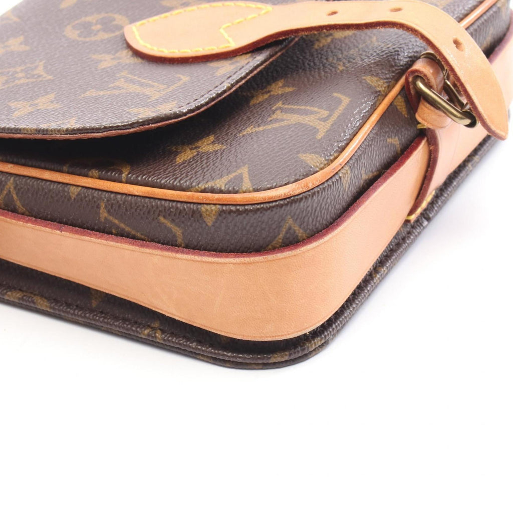 Louis Vuitton Brown Pvc Coated Canvas Monogram Leather Shoulder Bag