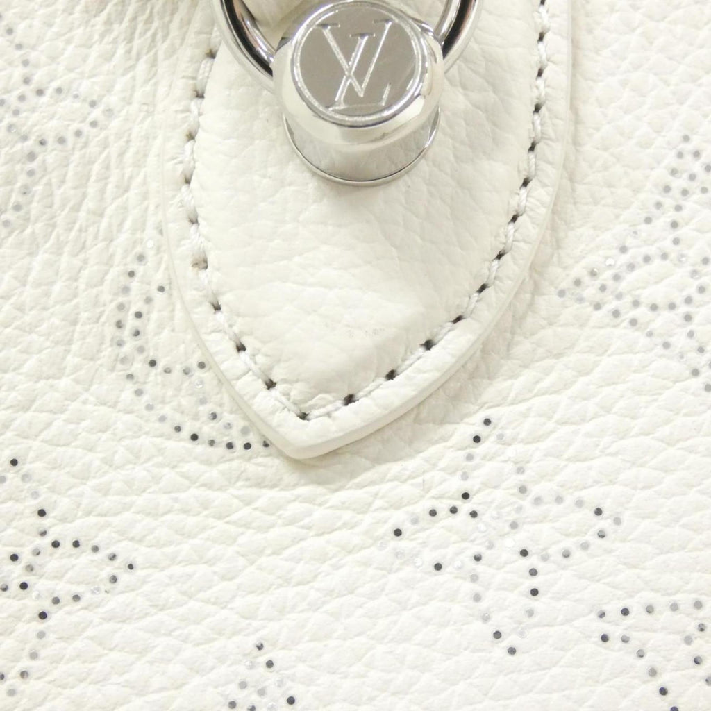 Louis Vuitton Mahina White Leather Handbag