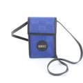 Gucci Black Blue Nylon Leather Shoulder Bag (Pre-Owned)