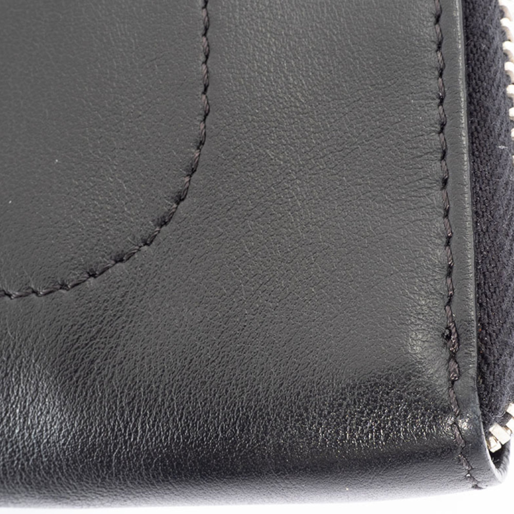 Fendi Black Leather Clutch Bag