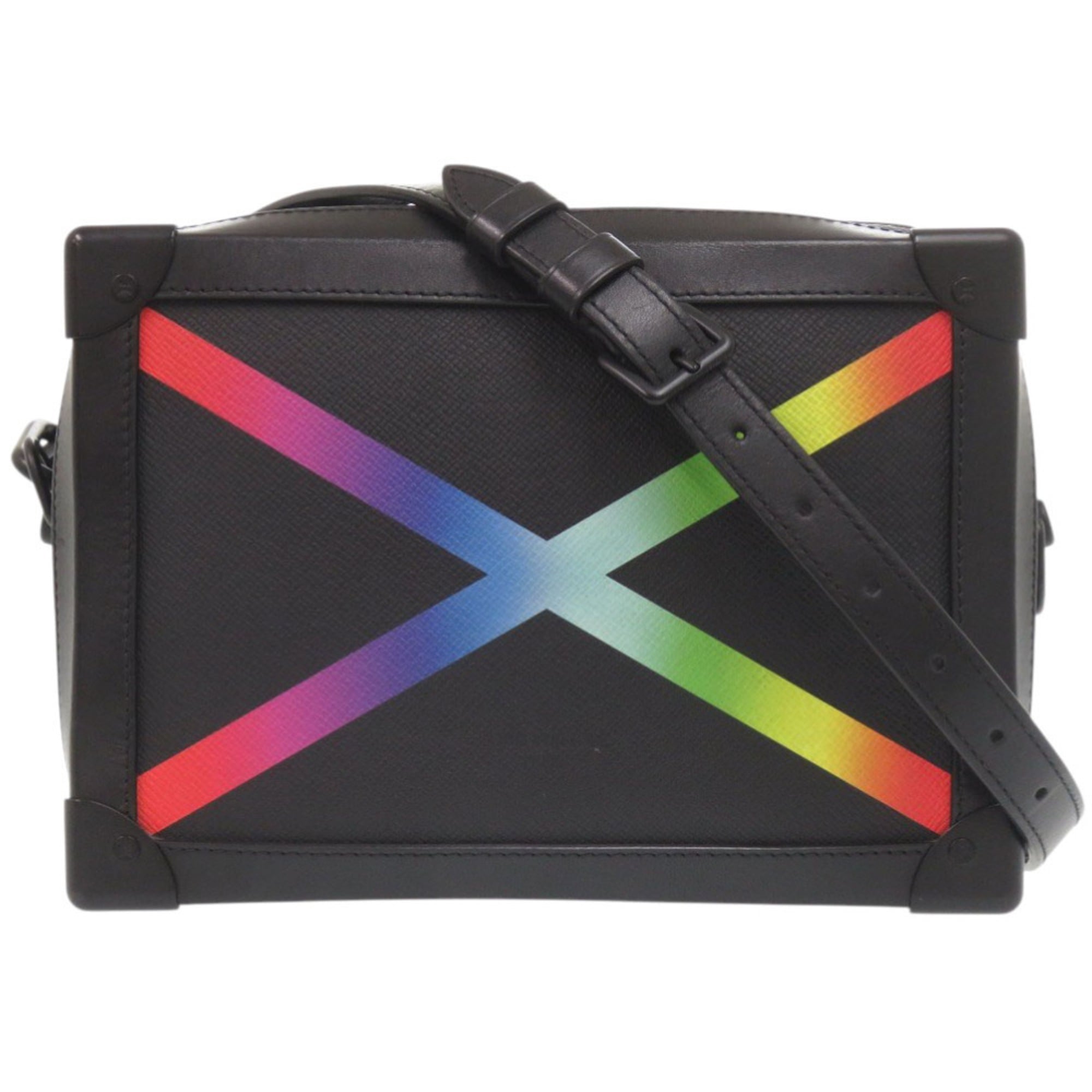 Louis Vuitton Black Leather Shoulder Bag