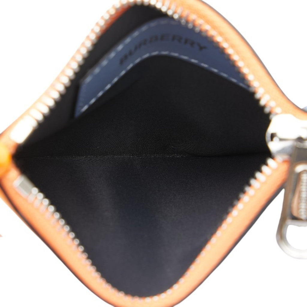 Burberry Multi-Color Orange Leather Coin Purse/Coin Case