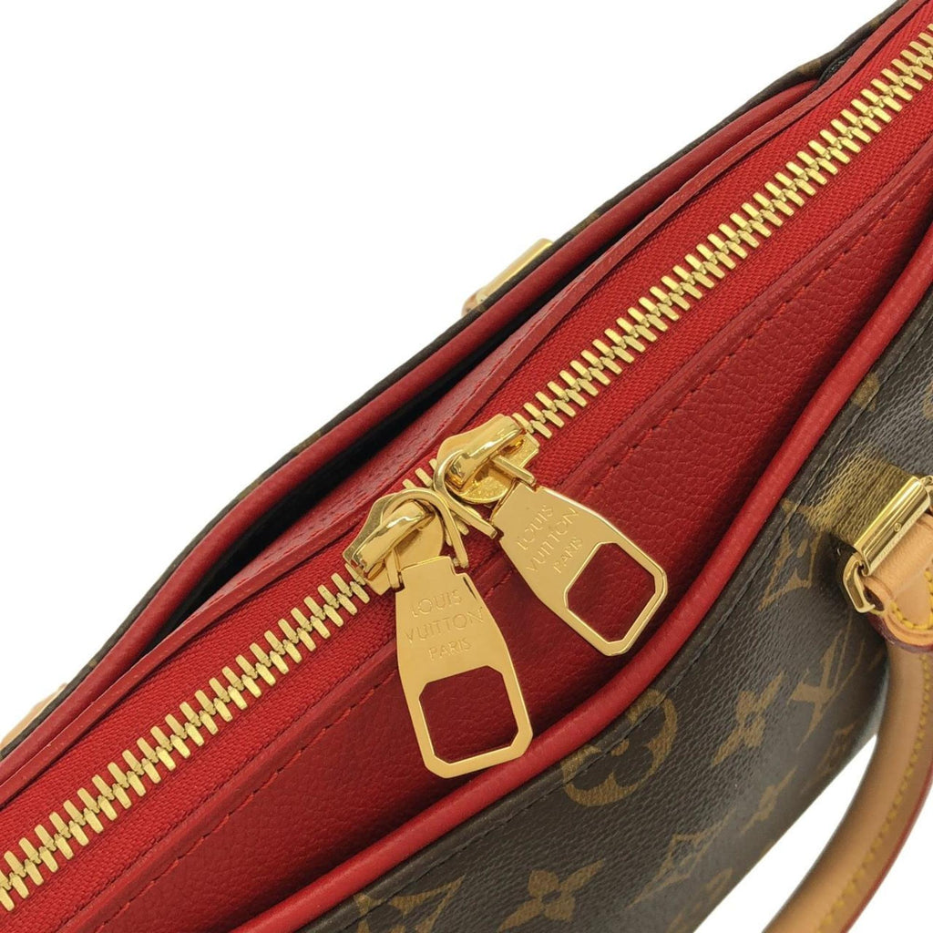 Louis Vuitton Brown Cerise Marron Coated Canvas Handbag