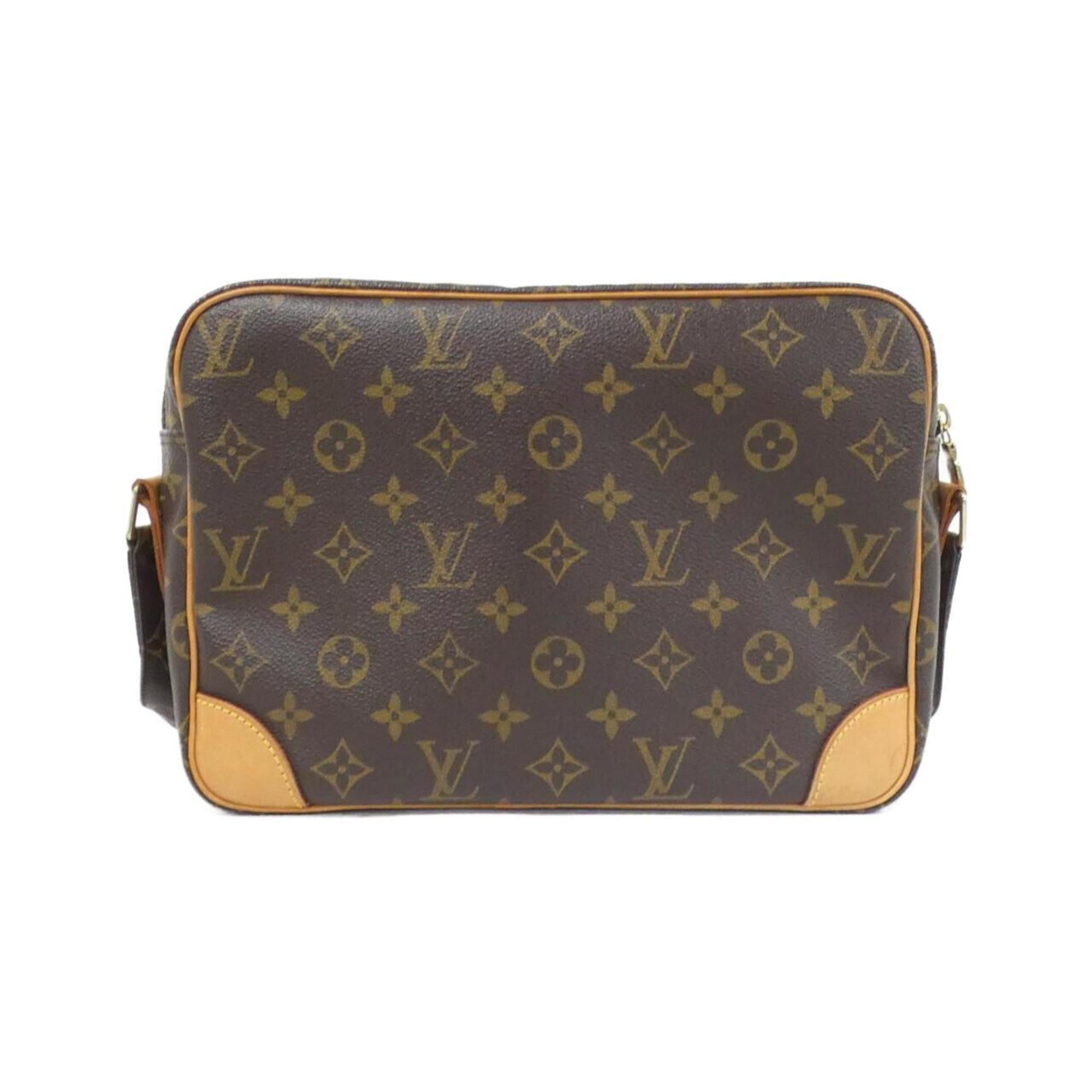 Louis Vuitton Brown Coated Canvas Shoulder Bag
