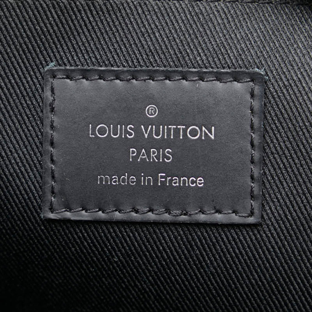 Louis Vuitton Monogram Eclipse Black Monogram Eclipse White Pvc Leather Clutch Bag Pochette