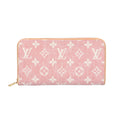 Louis Vuitton Pink Monogram Jacquard Denim Long Wallet