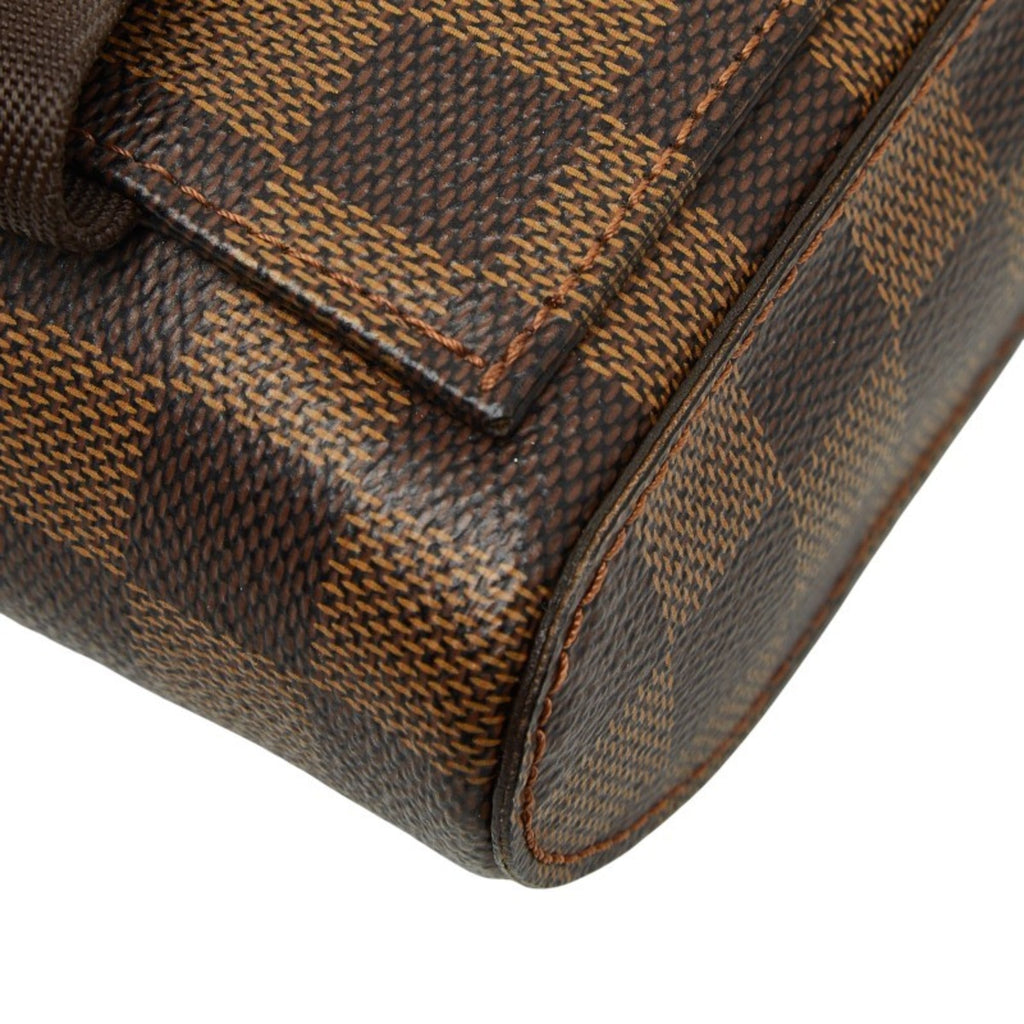 Louis Vuitton Brown Pvc Leather Sling Bag