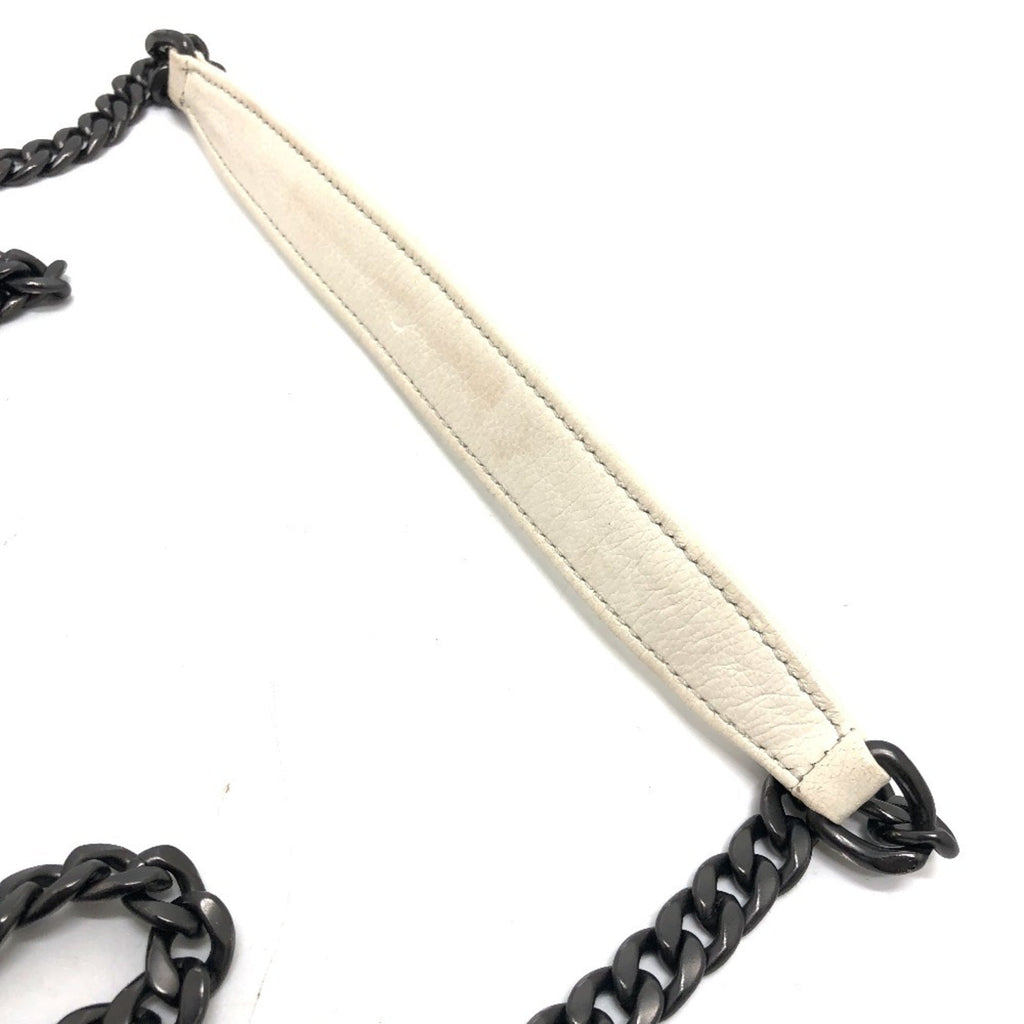 Prada White Leather Shoulder Bag