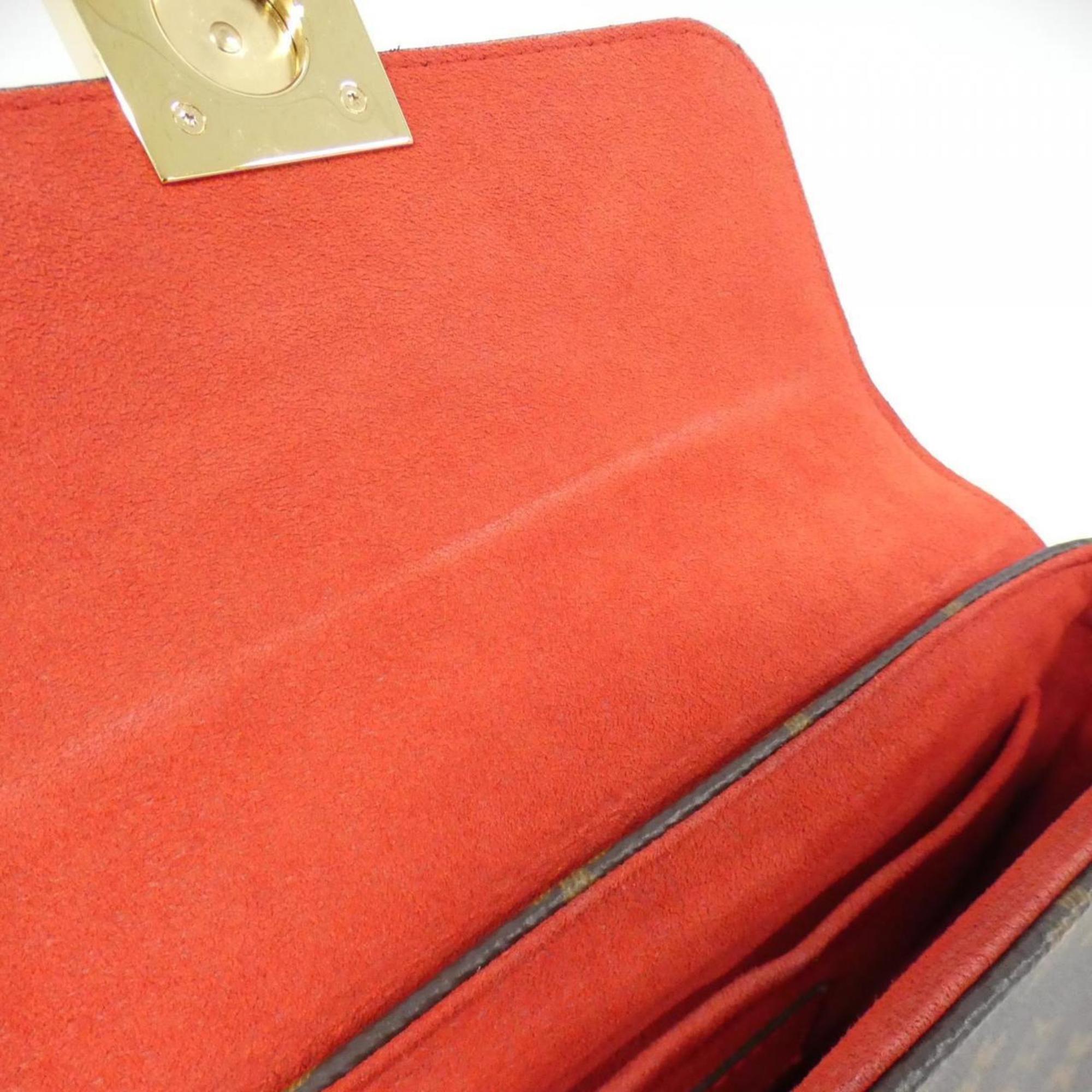 Louis Vuitton Brown Coquelicots Coated Canvas Leather Handbag