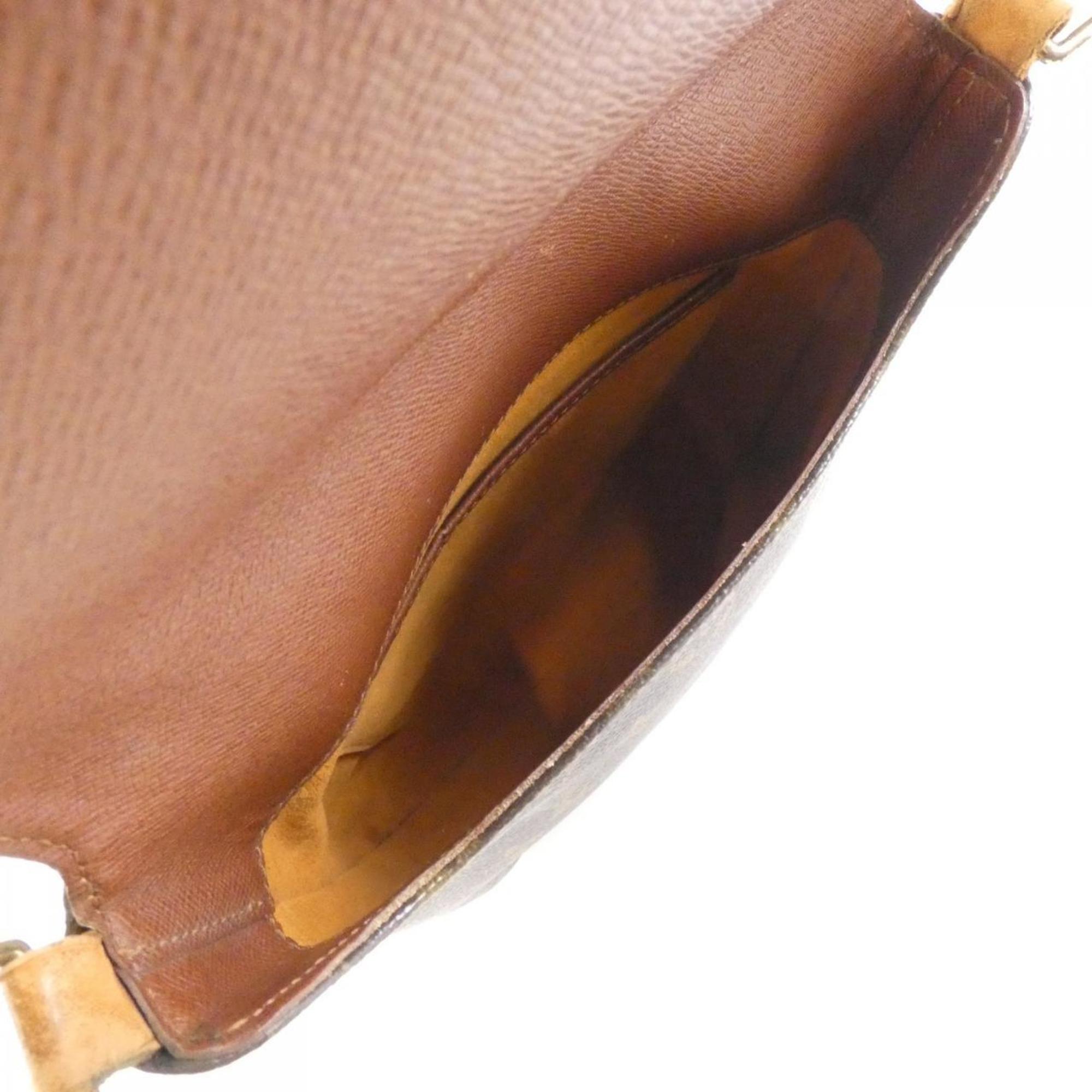 Louis Vuitton Brown Coated Canvas Shoulder Bag