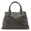 Gucci Microguccissima Gray Micro Gg Leather Handbag Shoulder Bag Tote Bag (Pre-Owned)