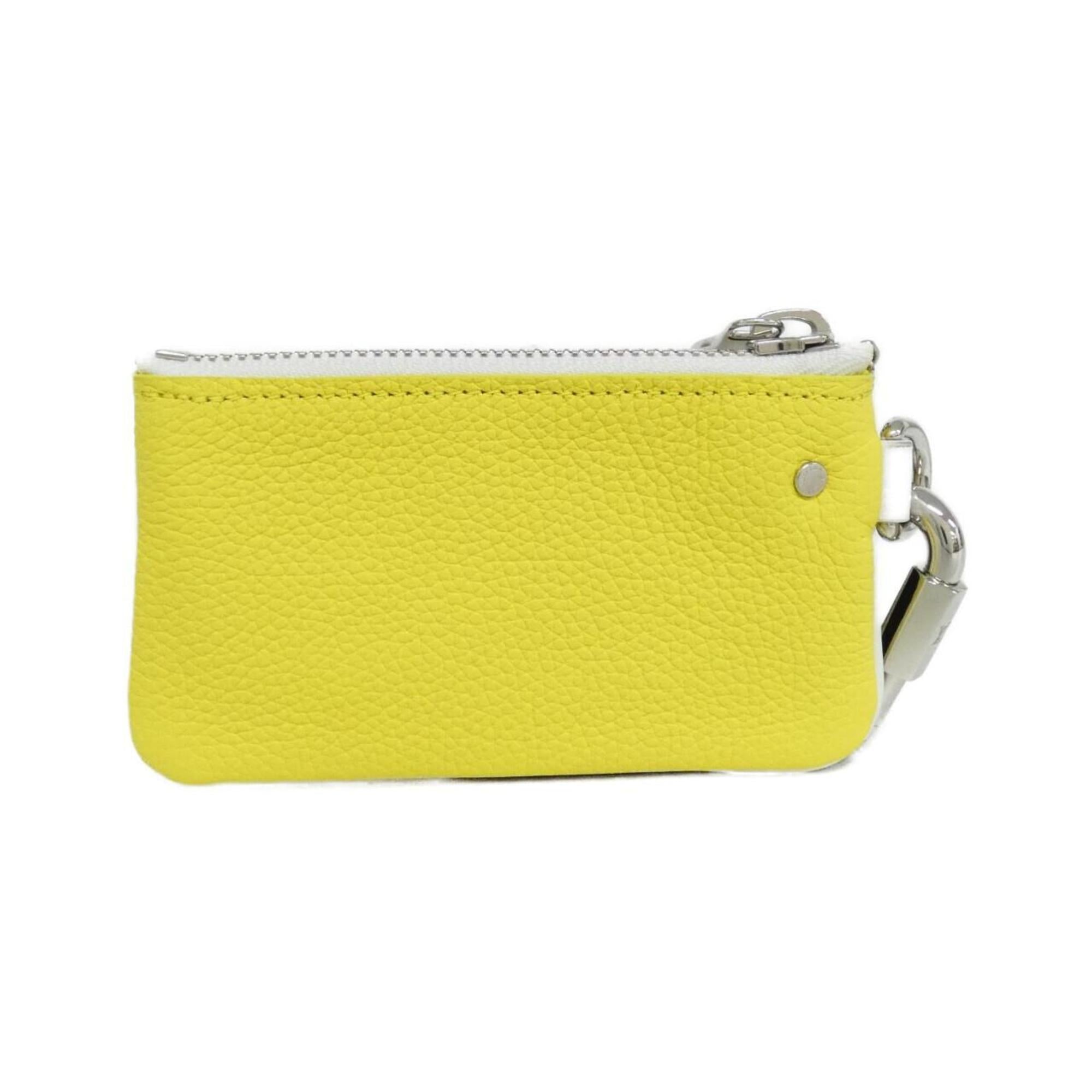 Louis Vuitton Yellow Leather Coin Purse/Coin Case