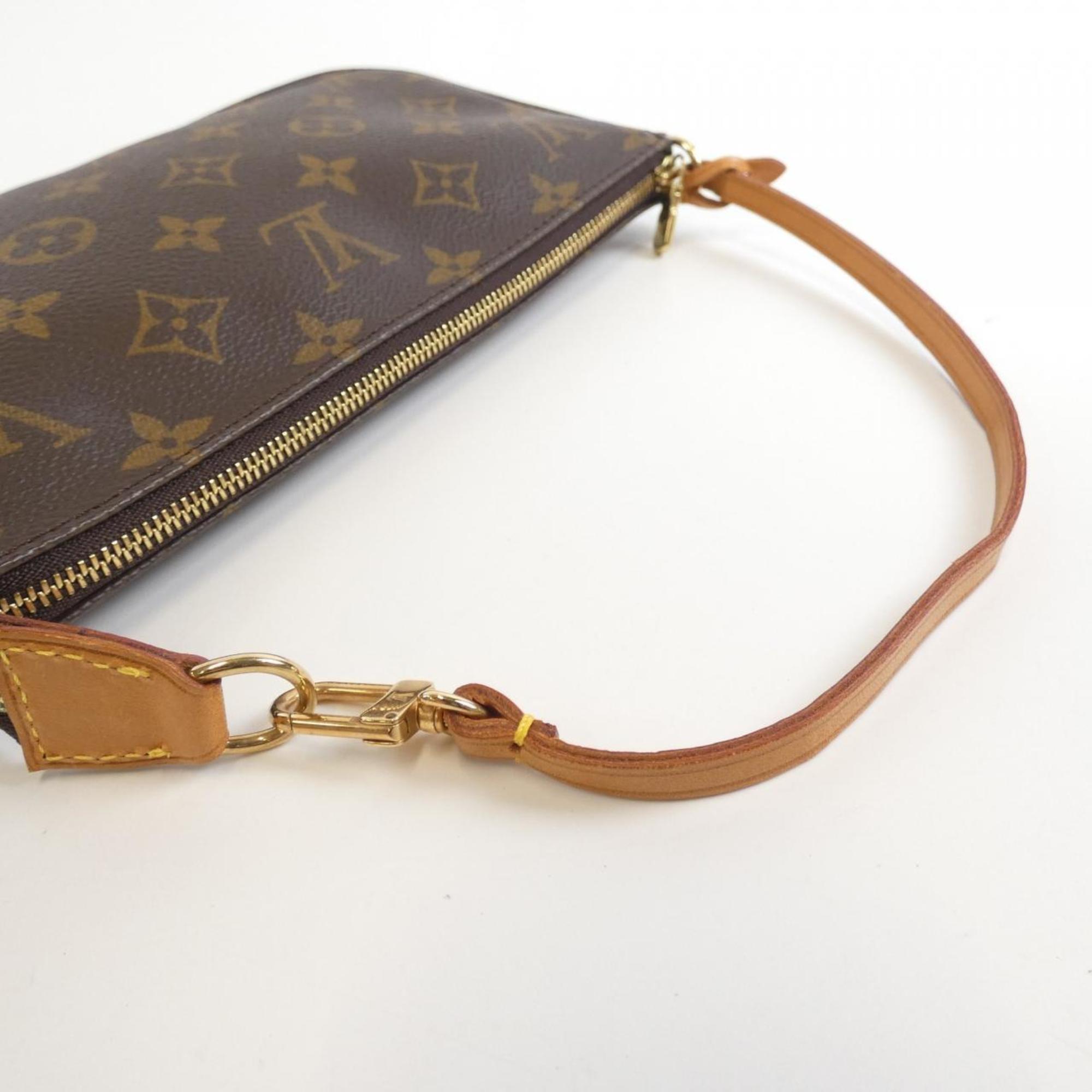 Louis Vuitton Marron Coated Canvas Pouch