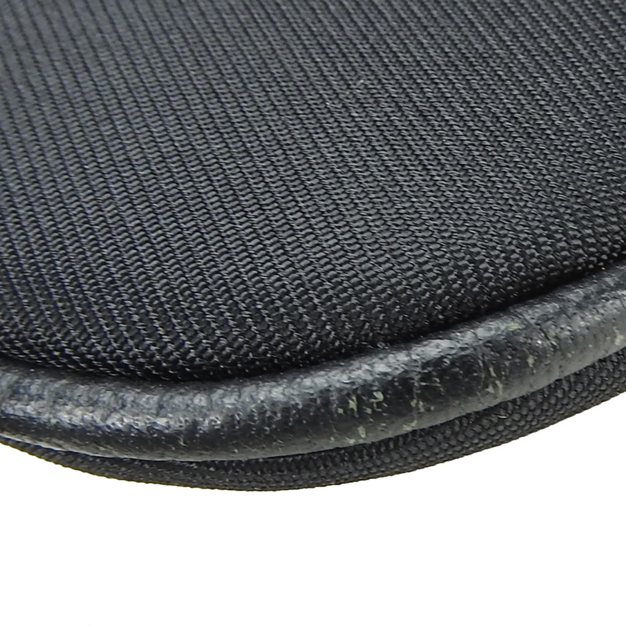 Burberry Beige Black Canvas Leather Shoulder Bag