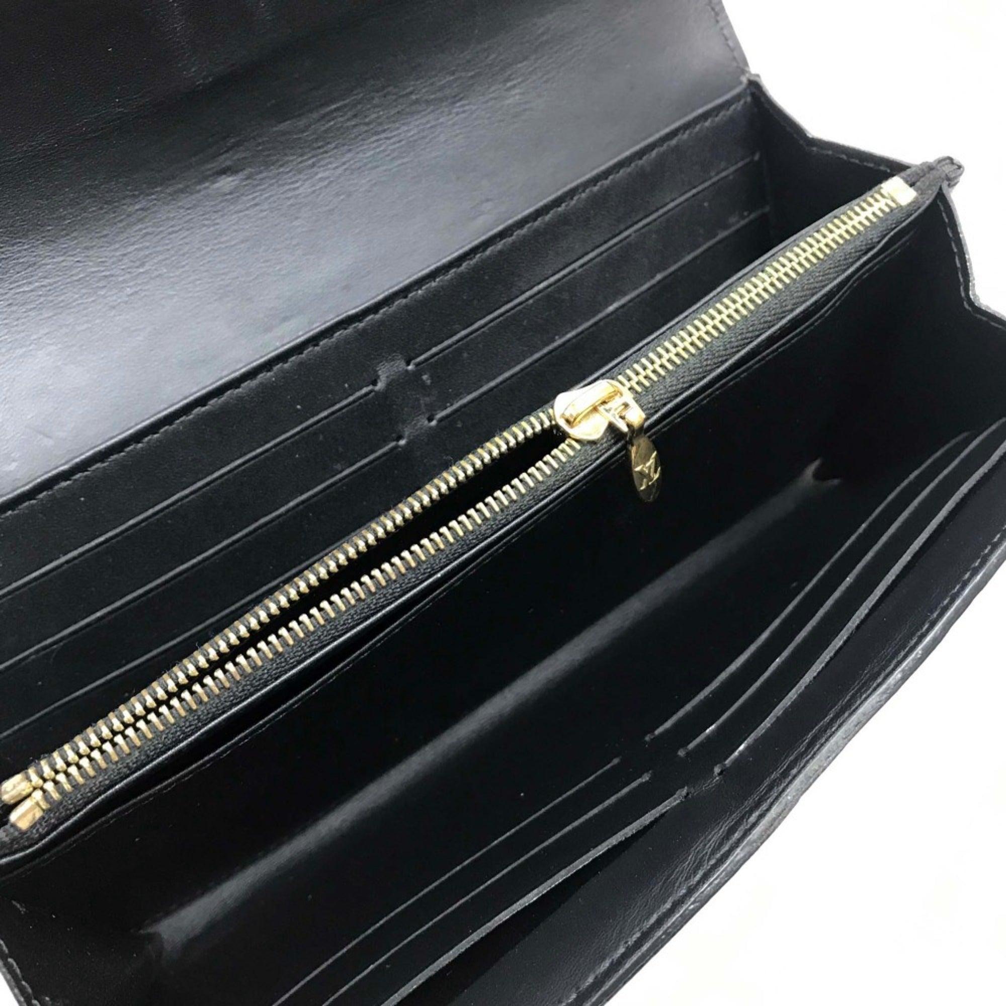 Louis Vuitton White Leather Long Wallet