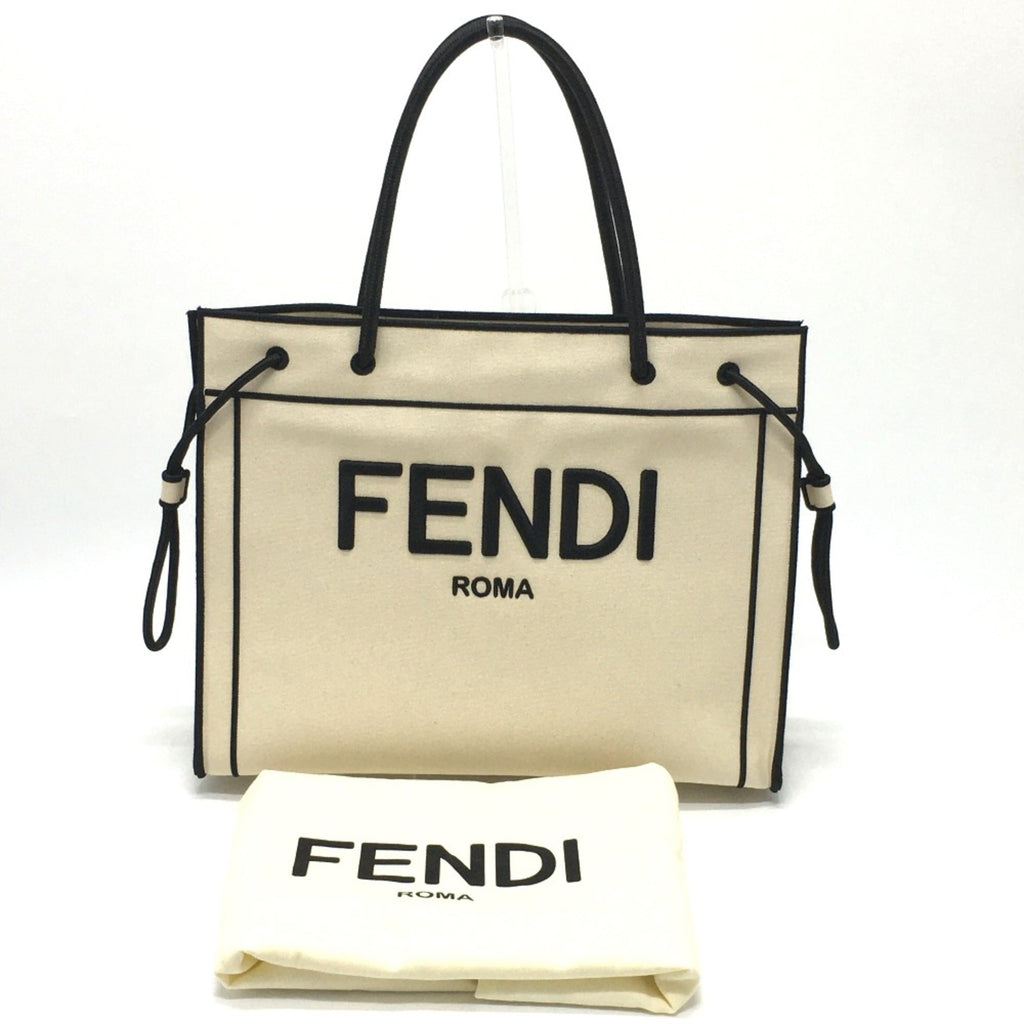 Fendi Beige Cloth Tote Bag