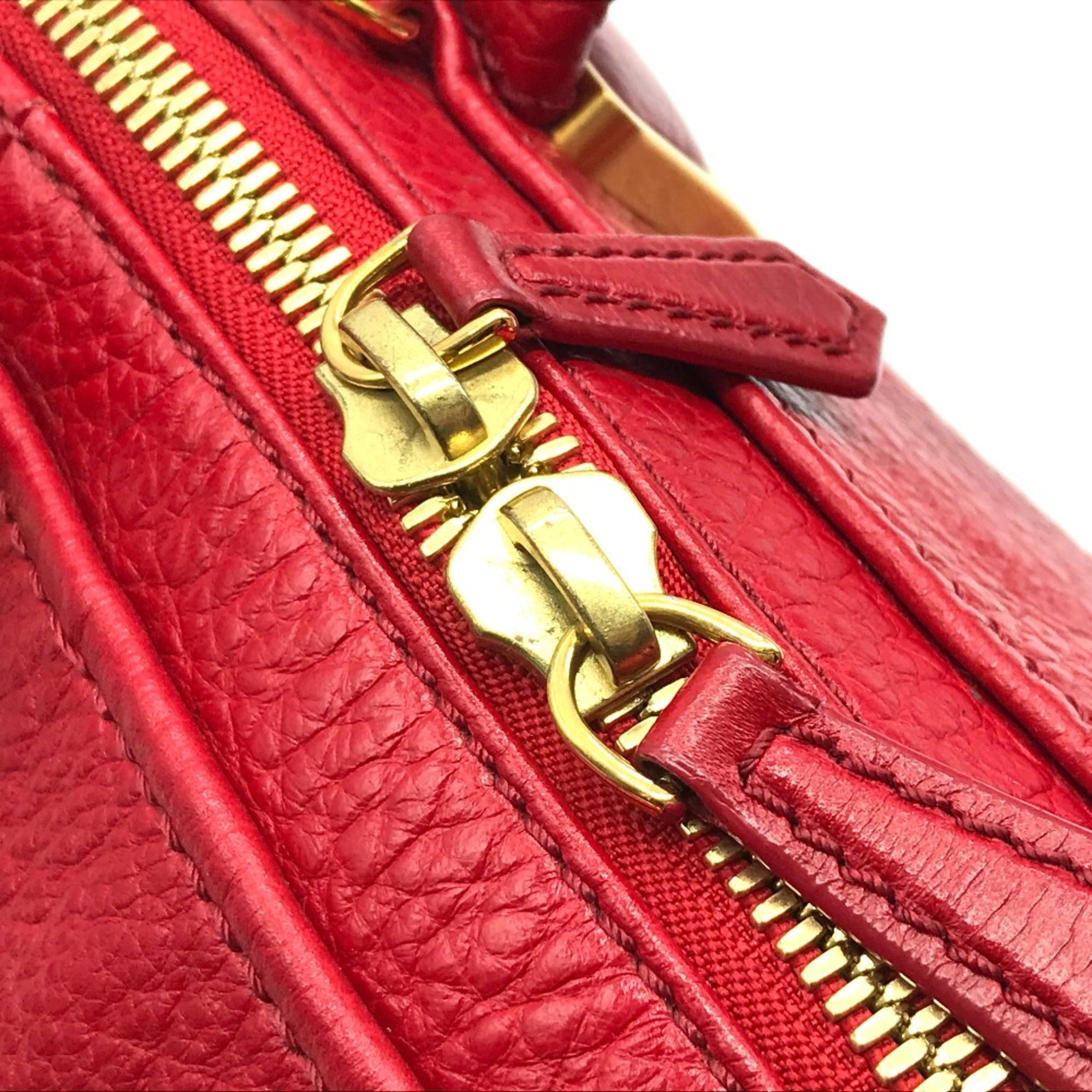 Fendi Red Leather Handbag