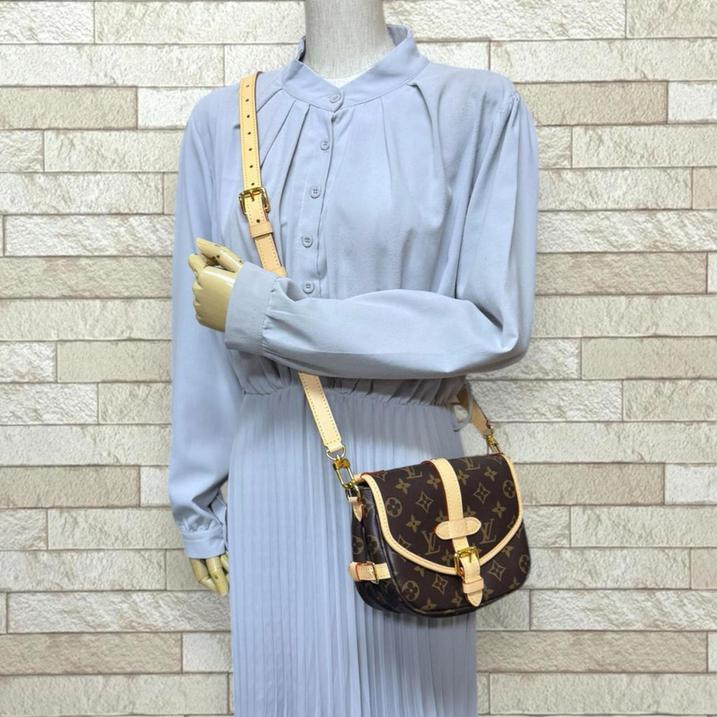 Louis Vuitton Brown Monogram Canvas Shoulder Bag