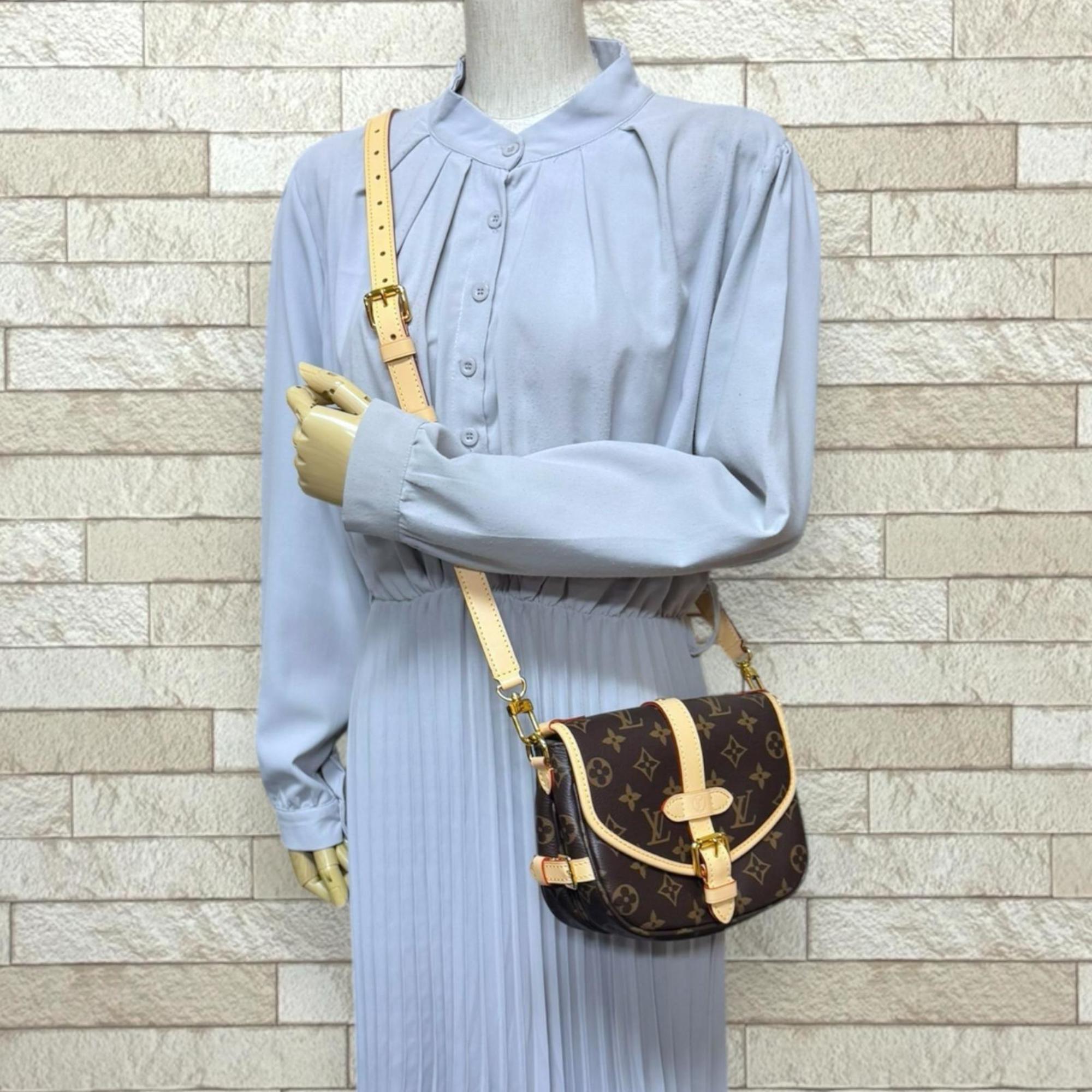 Louis Vuitton Brown Monogram Canvas Shoulder Bag