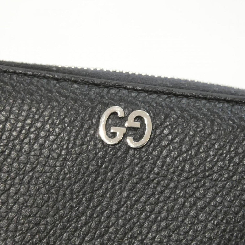 Gucci Black Leather Long Wallet (Bi-Fold) (Pre-Owned)