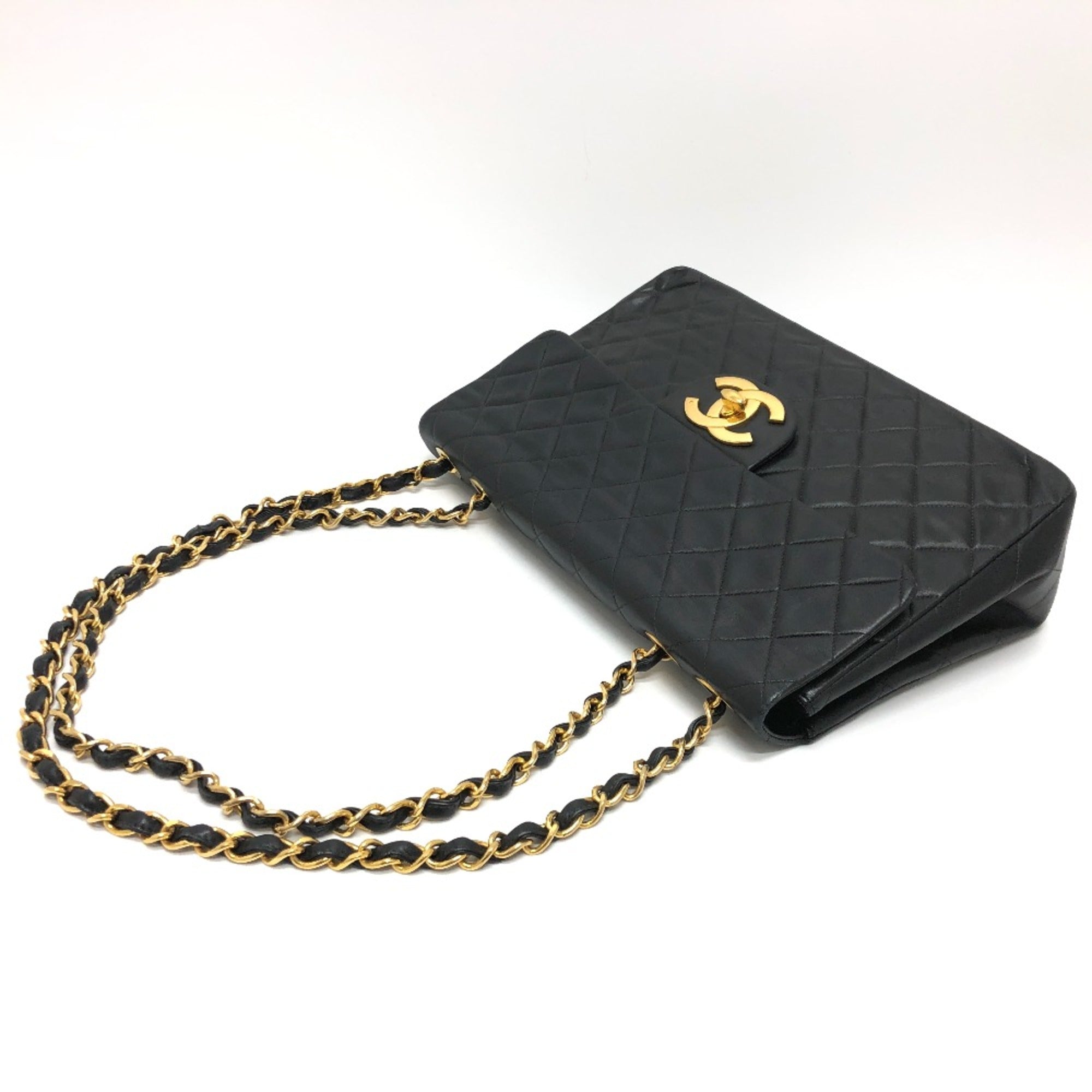 Chanel Black Leather Shoulder Bag