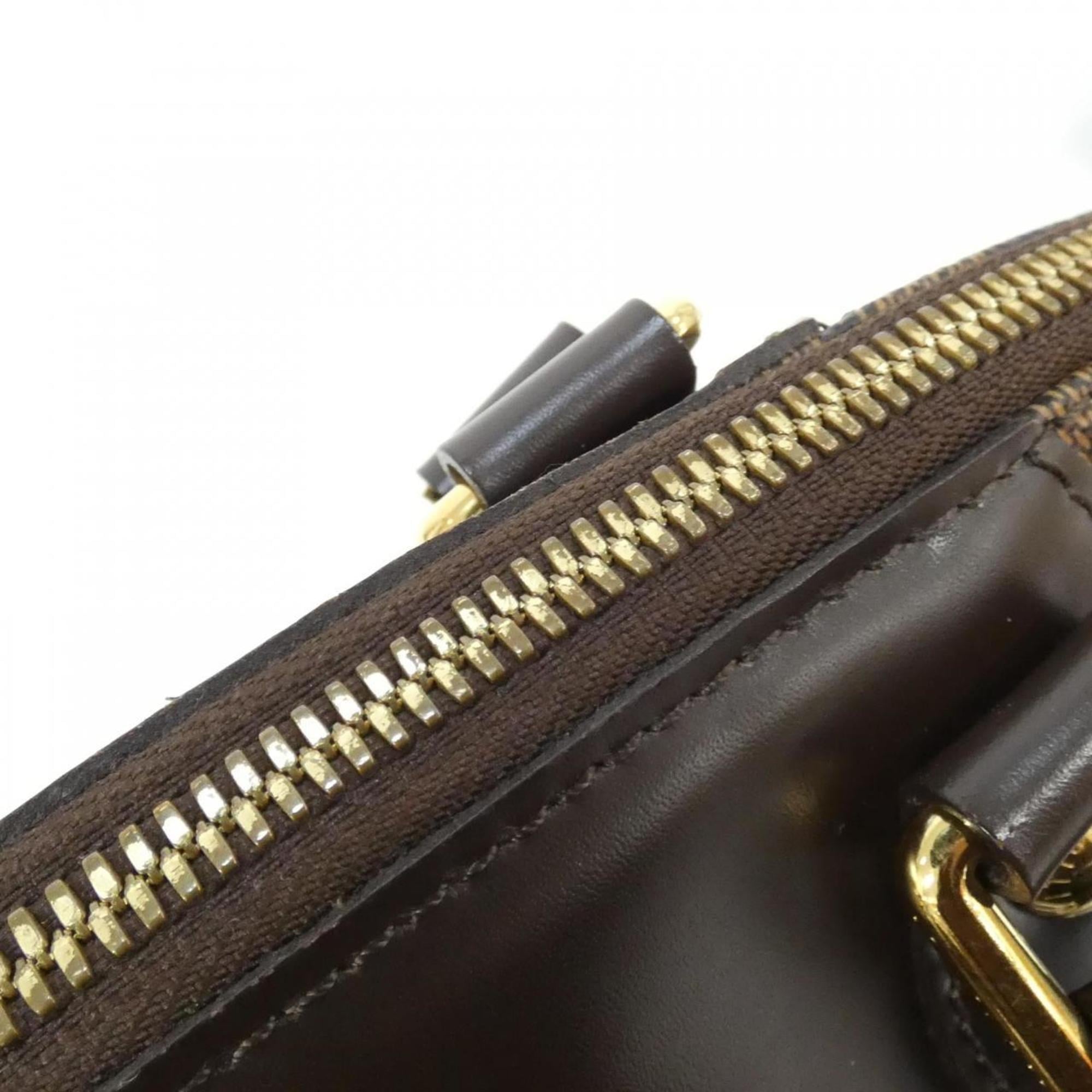 Louis Vuitton Brown Coated Canvas Handbag