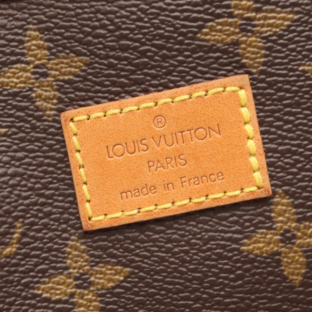 Louis Vuitton Brown Coated Canvas Pvc Monogram Leather Handbag Shoulder Bag