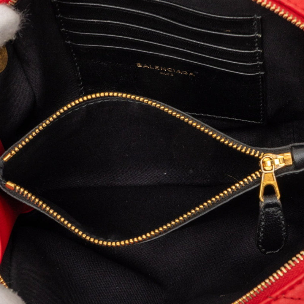 Balenciaga Red Color Leather Shoulder