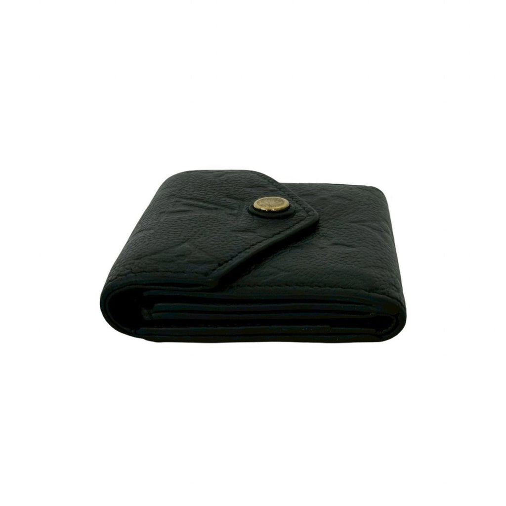 Louis Vuitton Black Leather Wallet (Tri-Fold)