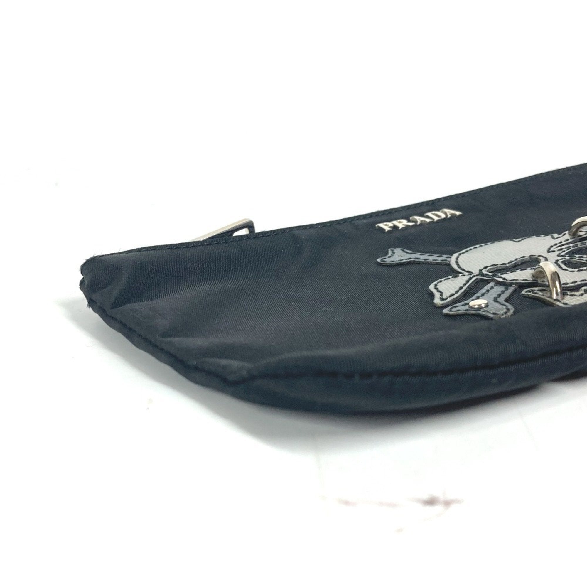 Prada Black Nylon Clutch Bag Pouch