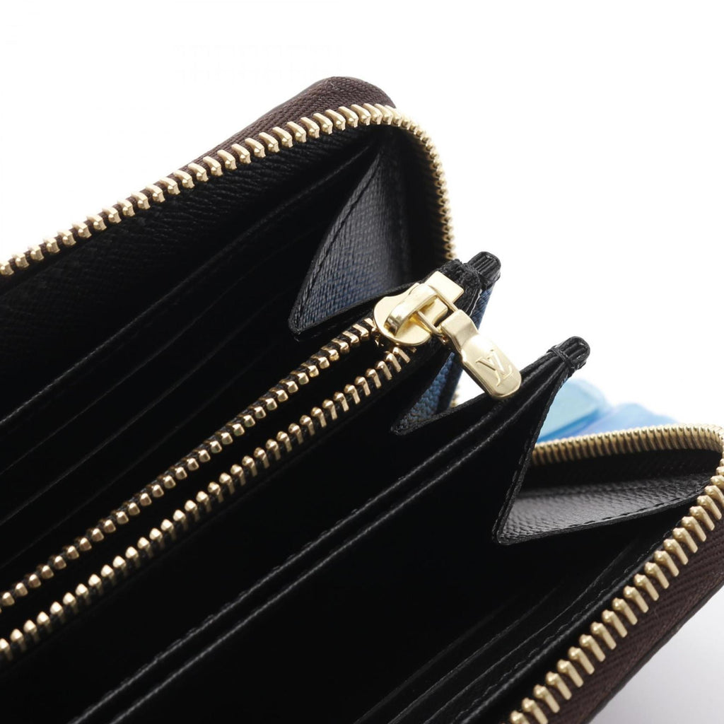 Louis Vuitton Brown Coated Canvas Leather Long Wallet