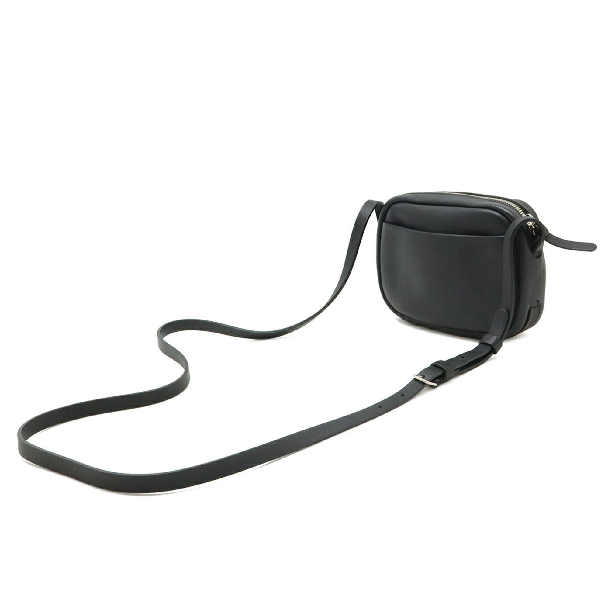 Balenciaga Black Leather Pochette Shoulder